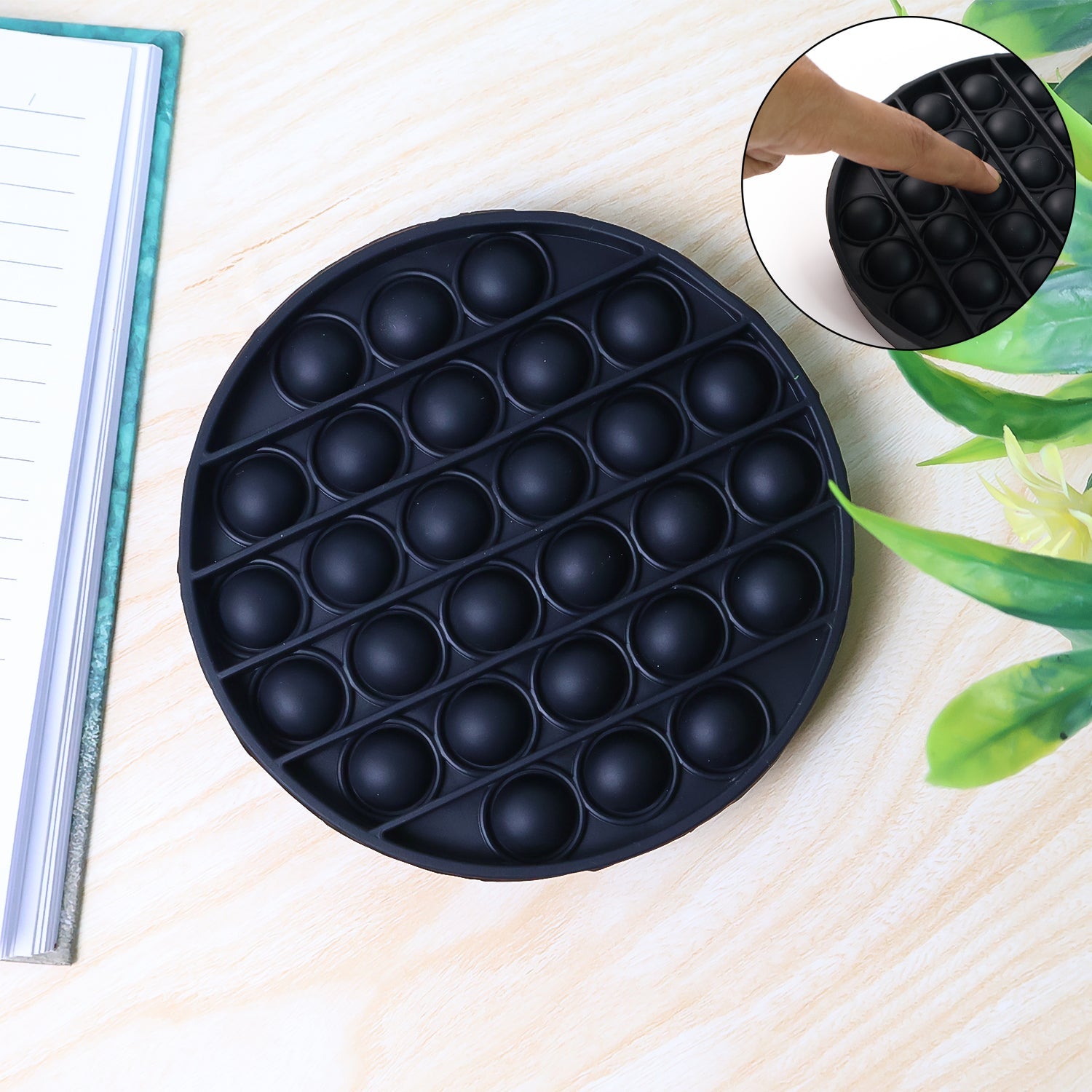 Premium Round Shape Silicone Pop It Fidget Toy (1 Pc) Premium Round Shape Silicone Pop It Fidget Toy (1 Pc)